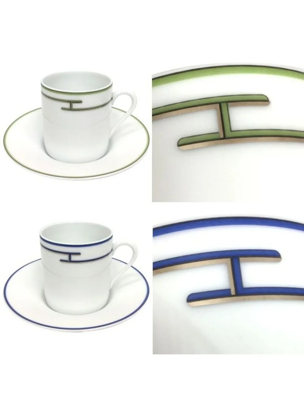 Hermes Rhythm Demitasse Cup C S 2 Customer Set Aq7670